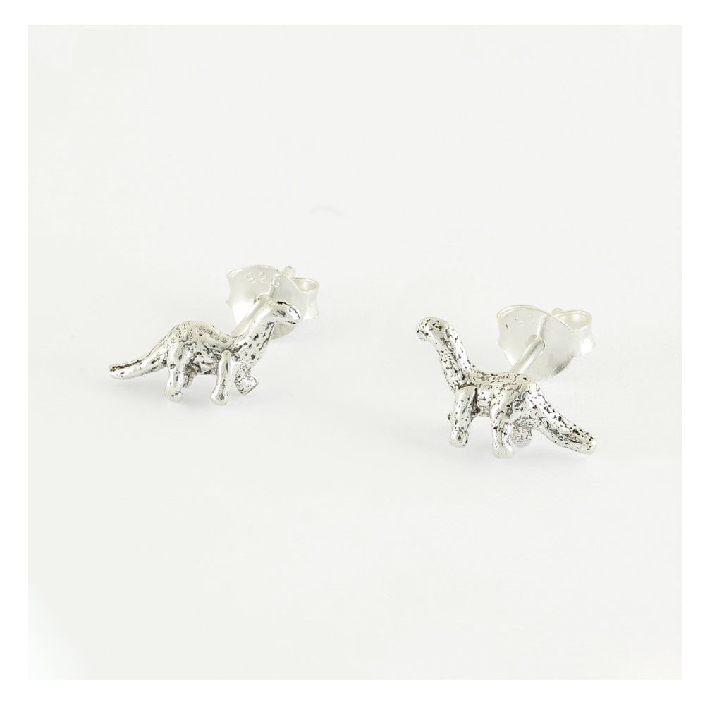 Silver Dinosaur Stud