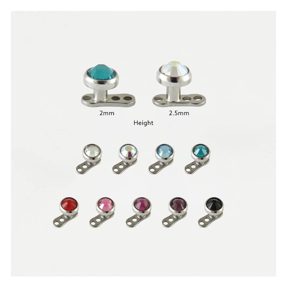 Dermal Anchor with Jewel Top