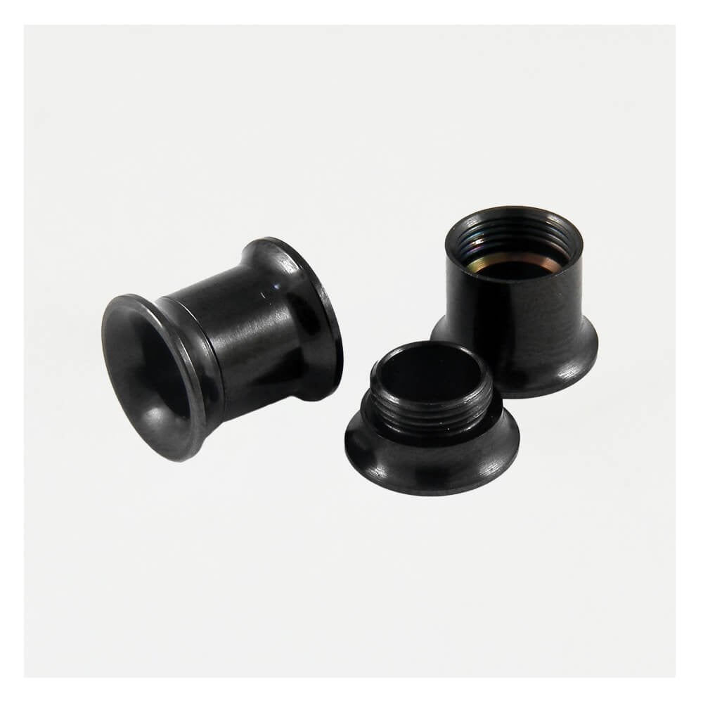 Black 2-Part Flared Tunnel - 3mm - 10mm