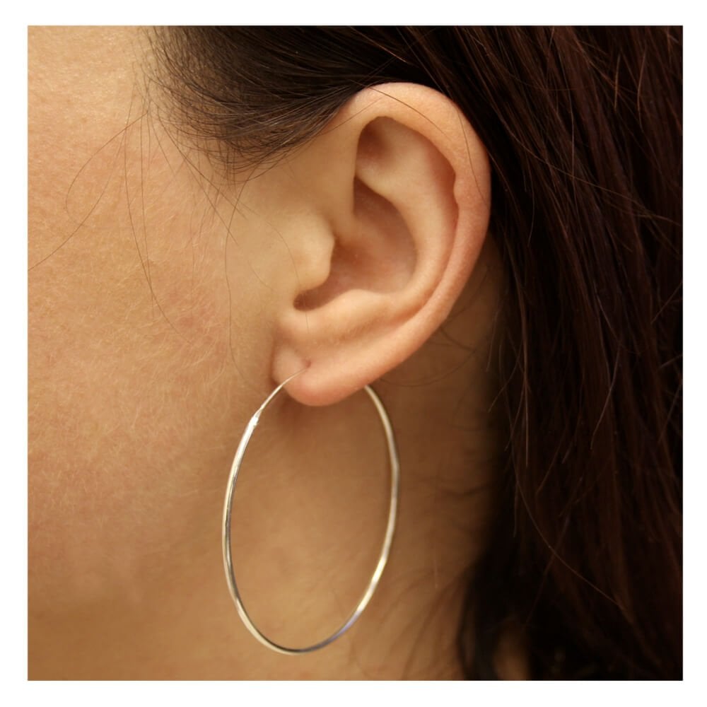Silver Classic Hoop Earrings 18 - 40mm
