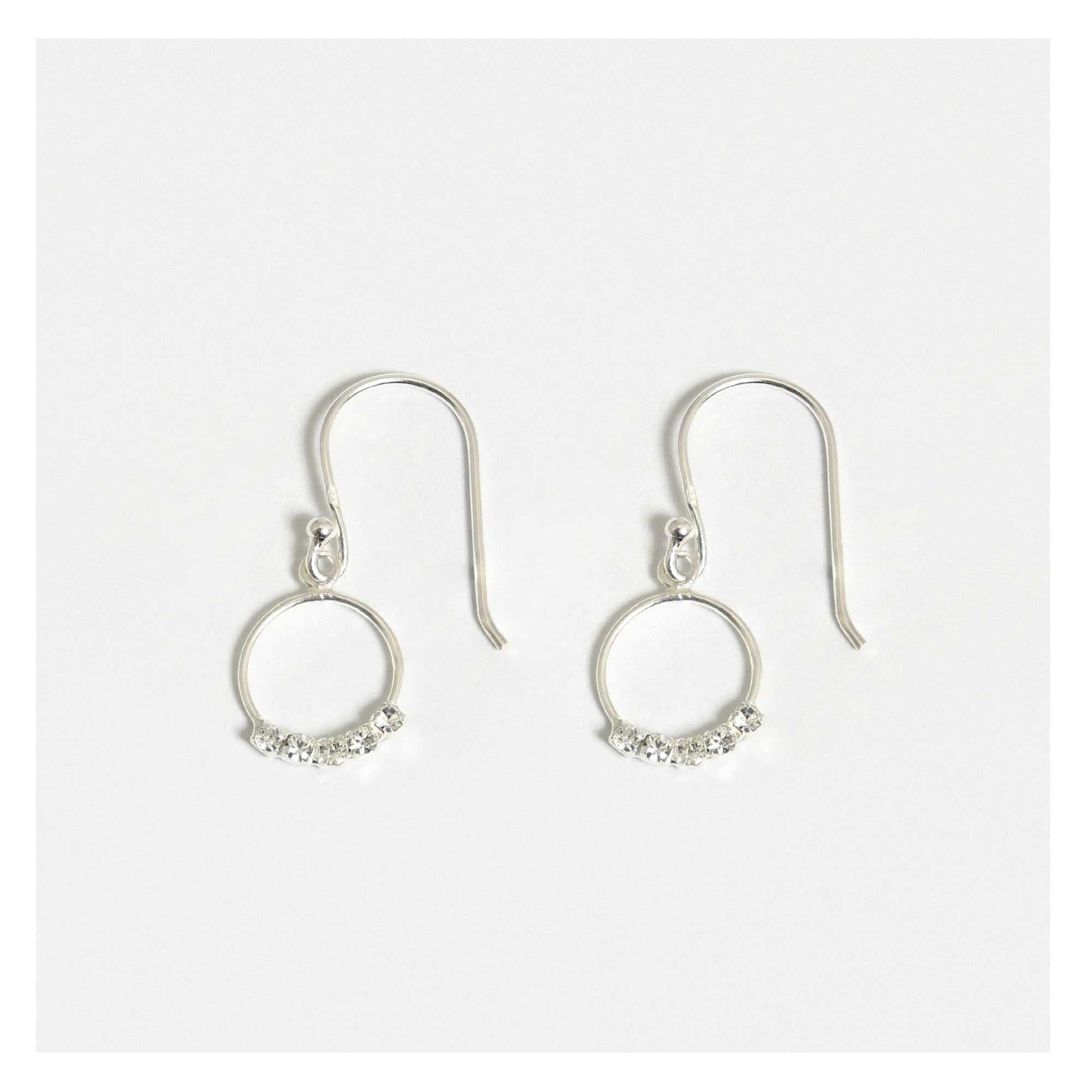 Silver Crystalle Earrings
