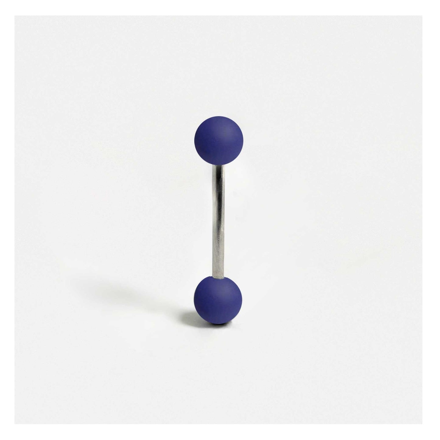 Steel Barbell with Matte Finish Acrylic Balls