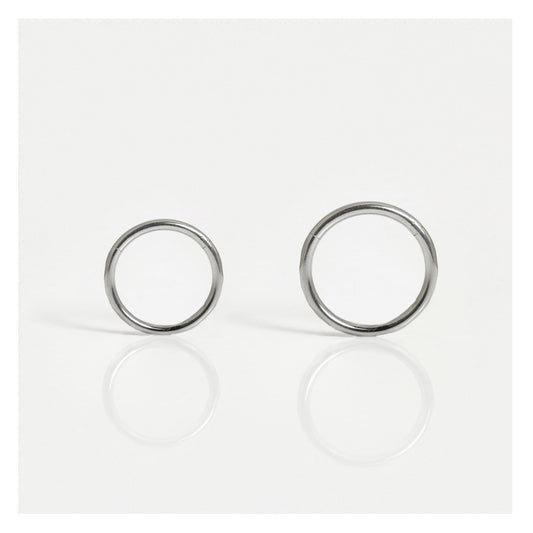Titanium Hammered Segment Ring - 1.2mm
