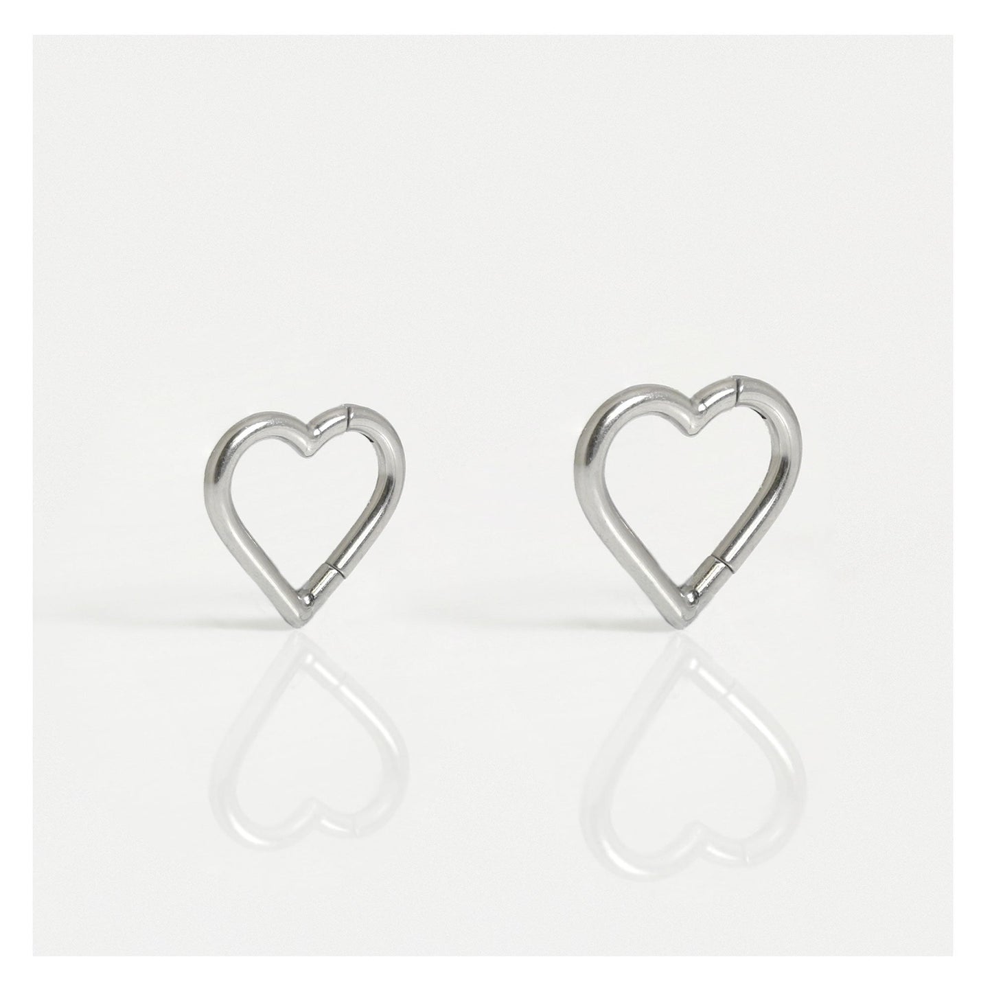 Titanium Heart Segment Ring - 1.2mm