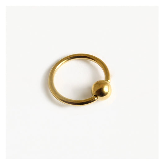 Gold PVD Titanium Ball Closure Ring (BCR) - 1.2mm