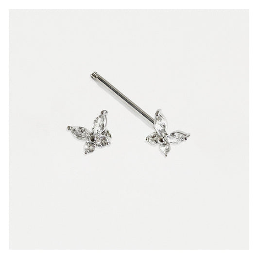 Steel Papillon Passion Nipple Bar