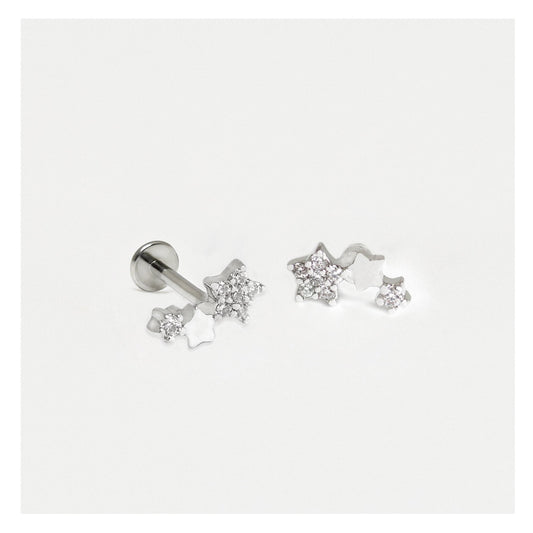 Steel Celestial Treble Labret - Internally Threaded