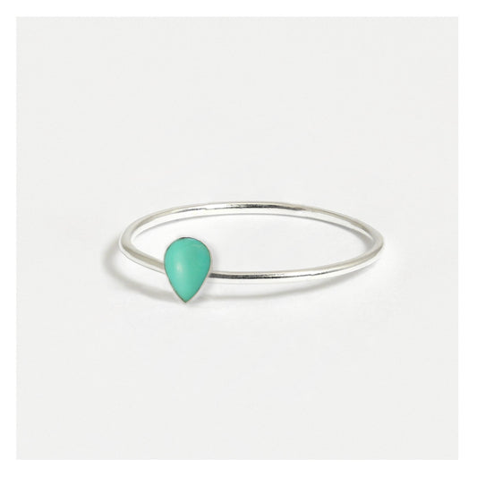 Silver Teardrop Silver Ring