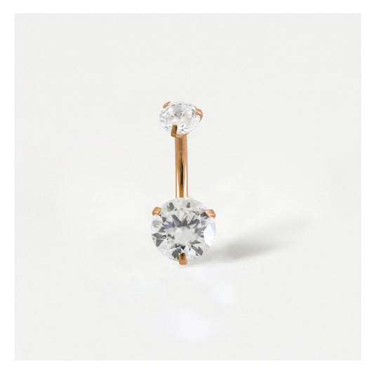 Double Gem Belly Bar