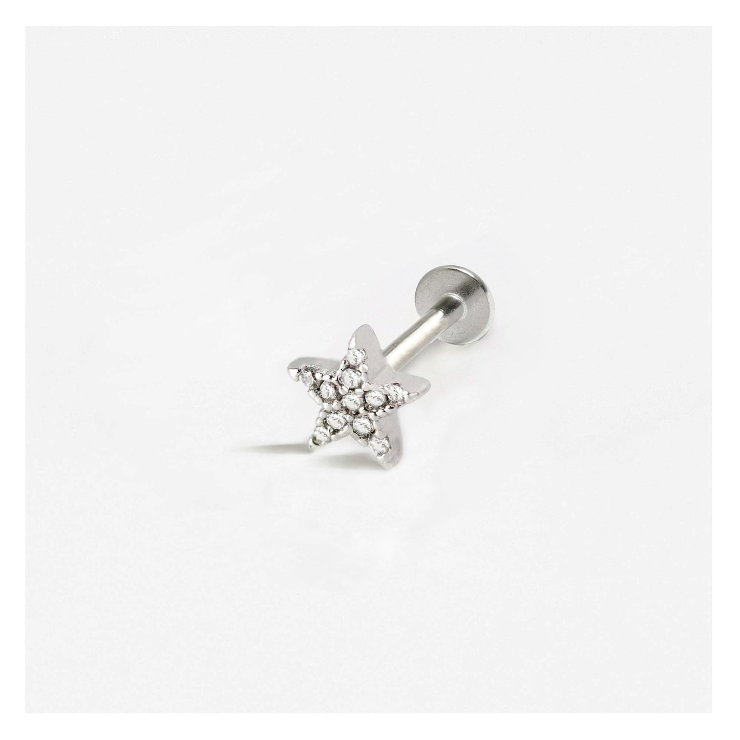 Steel Etoile Cartilage Stud Earring