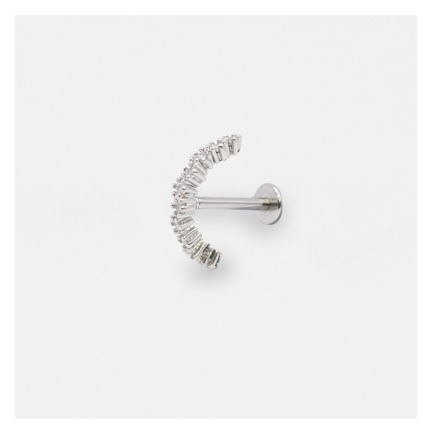 Steel Illusion Cuff Labret - Internally Threaded