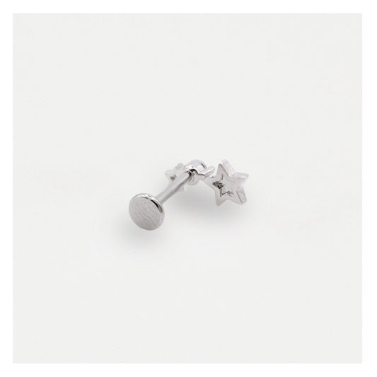 Steel Gypsy Star Labret - internally threaded