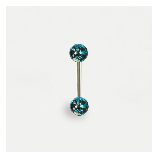Foil Effect Straight Barbell