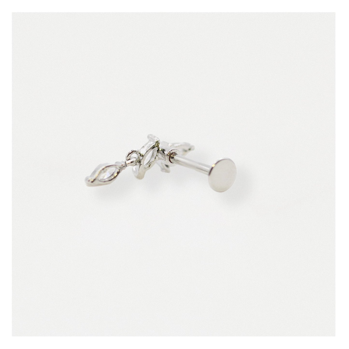 Steel Dangley Petal labret