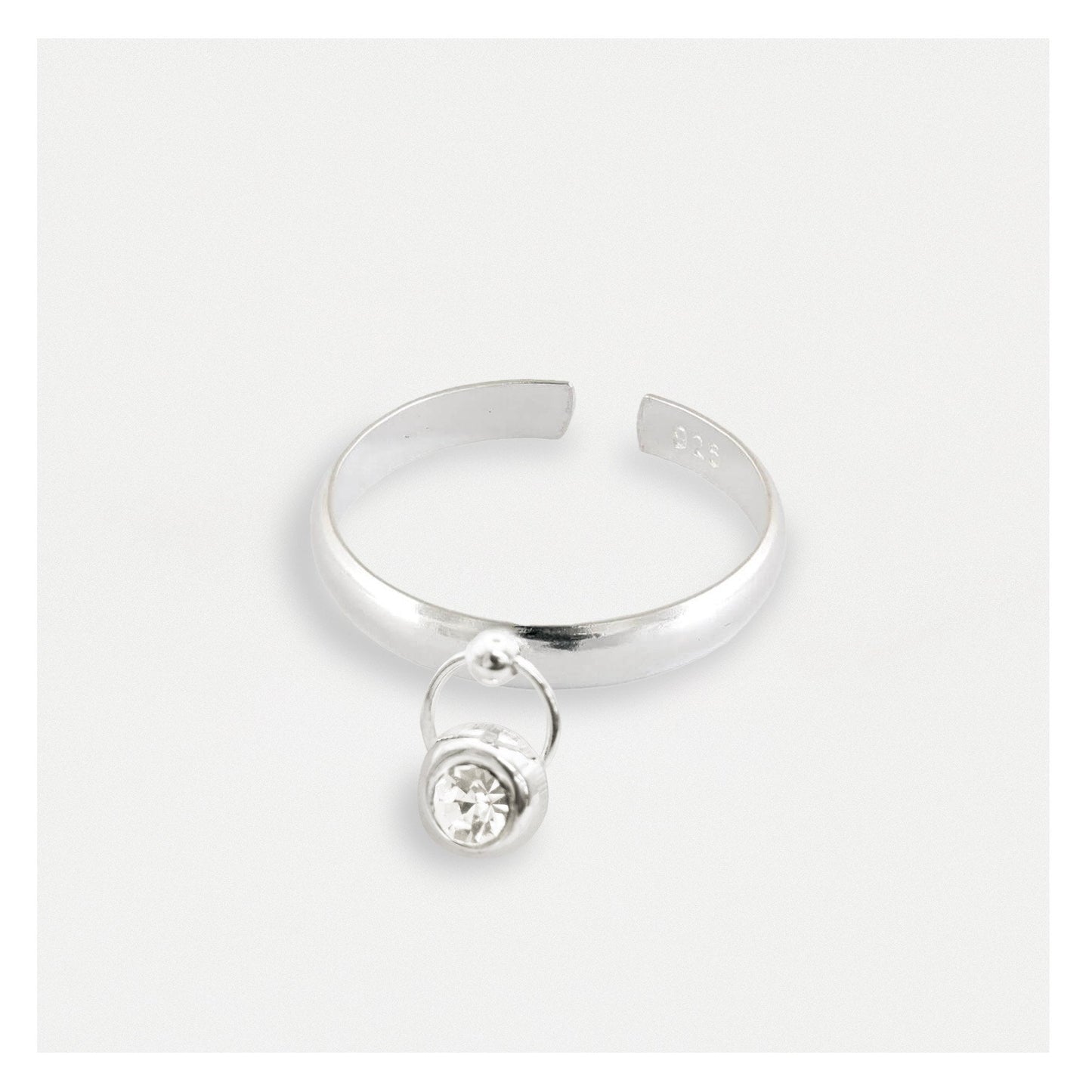 Toe Ring with Dangley Dewdrop