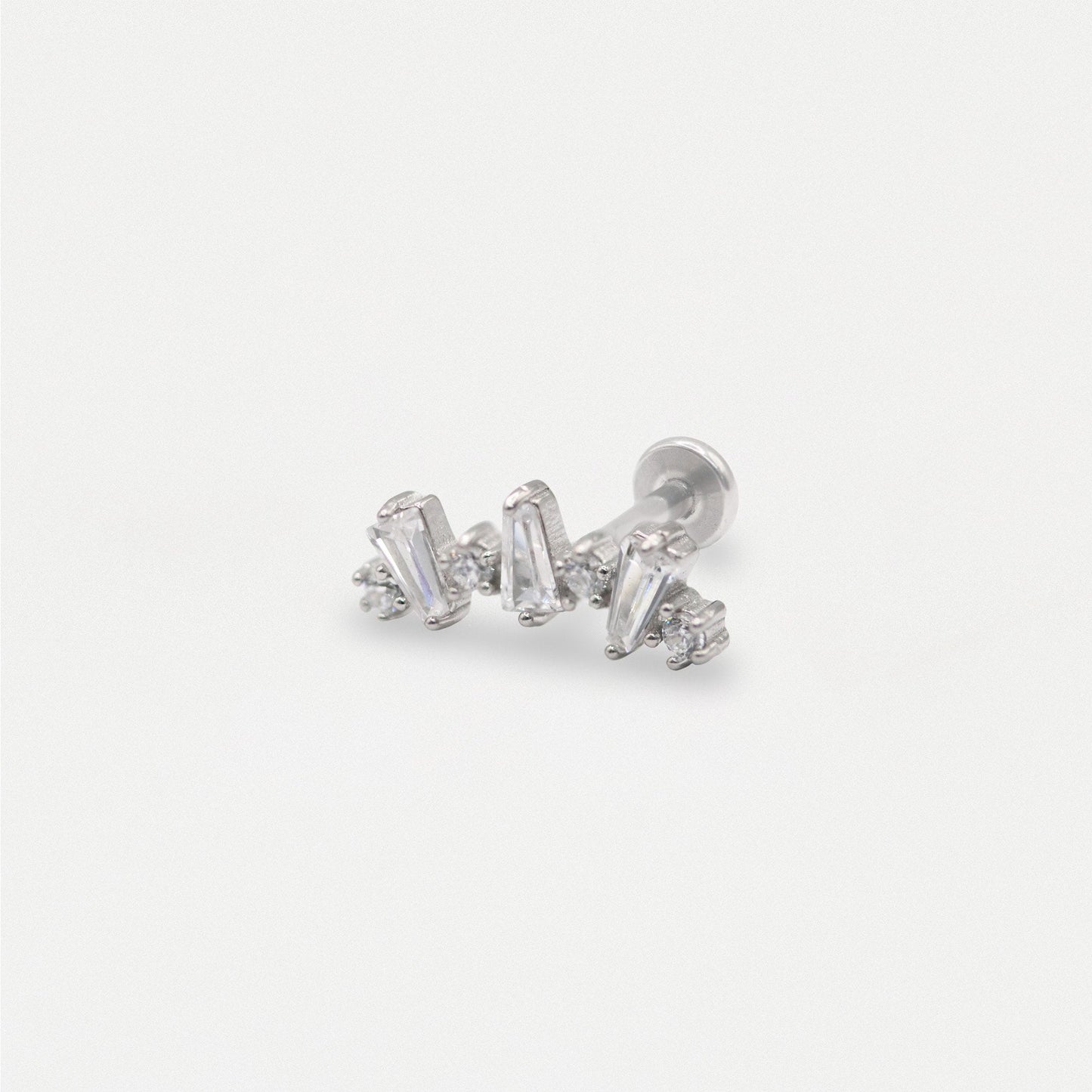 Steel Galaxia Curve Labret - Internally Threaded