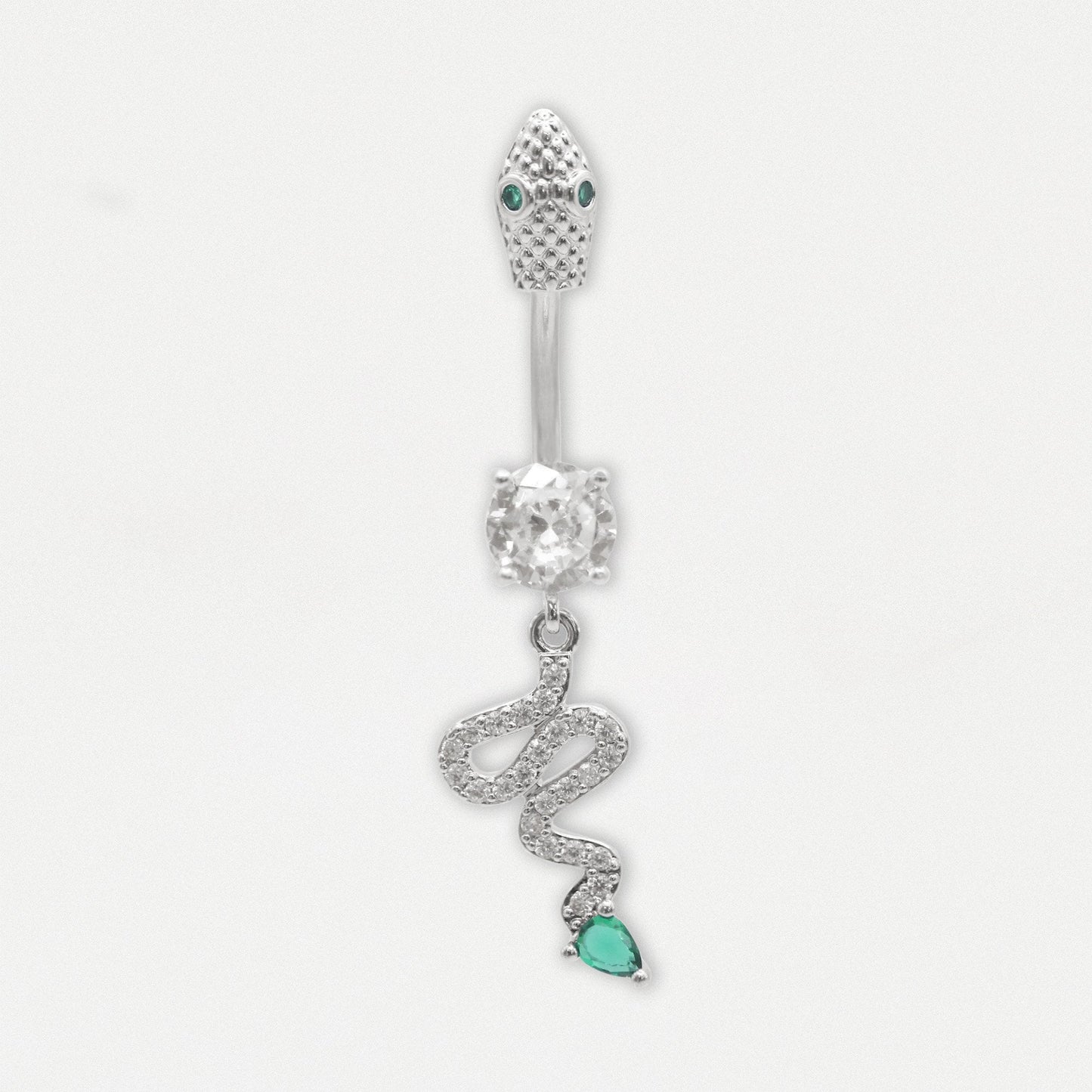 Steel Emerald Serpent Belly Bar