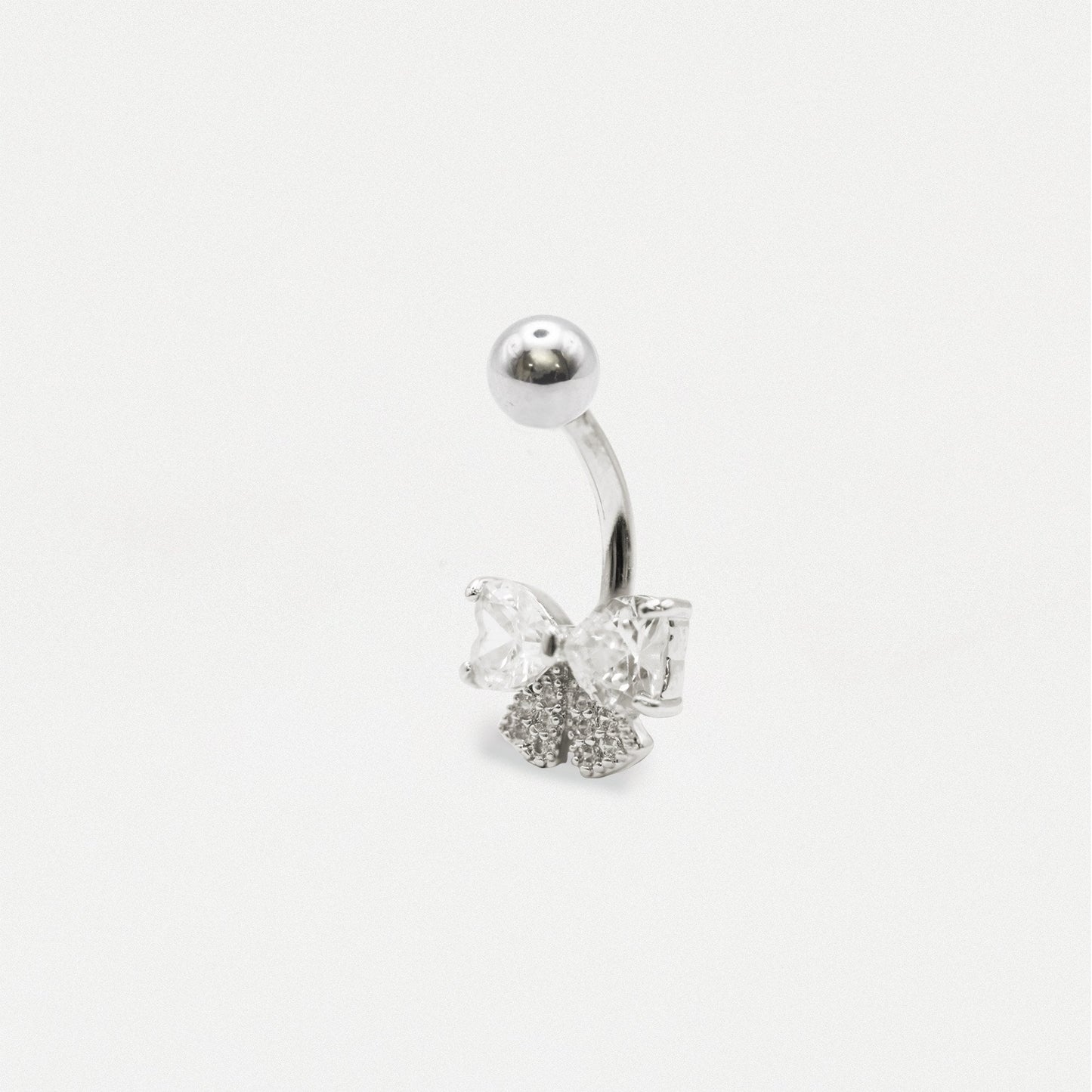 Steel Baby Bow Navel Bar
