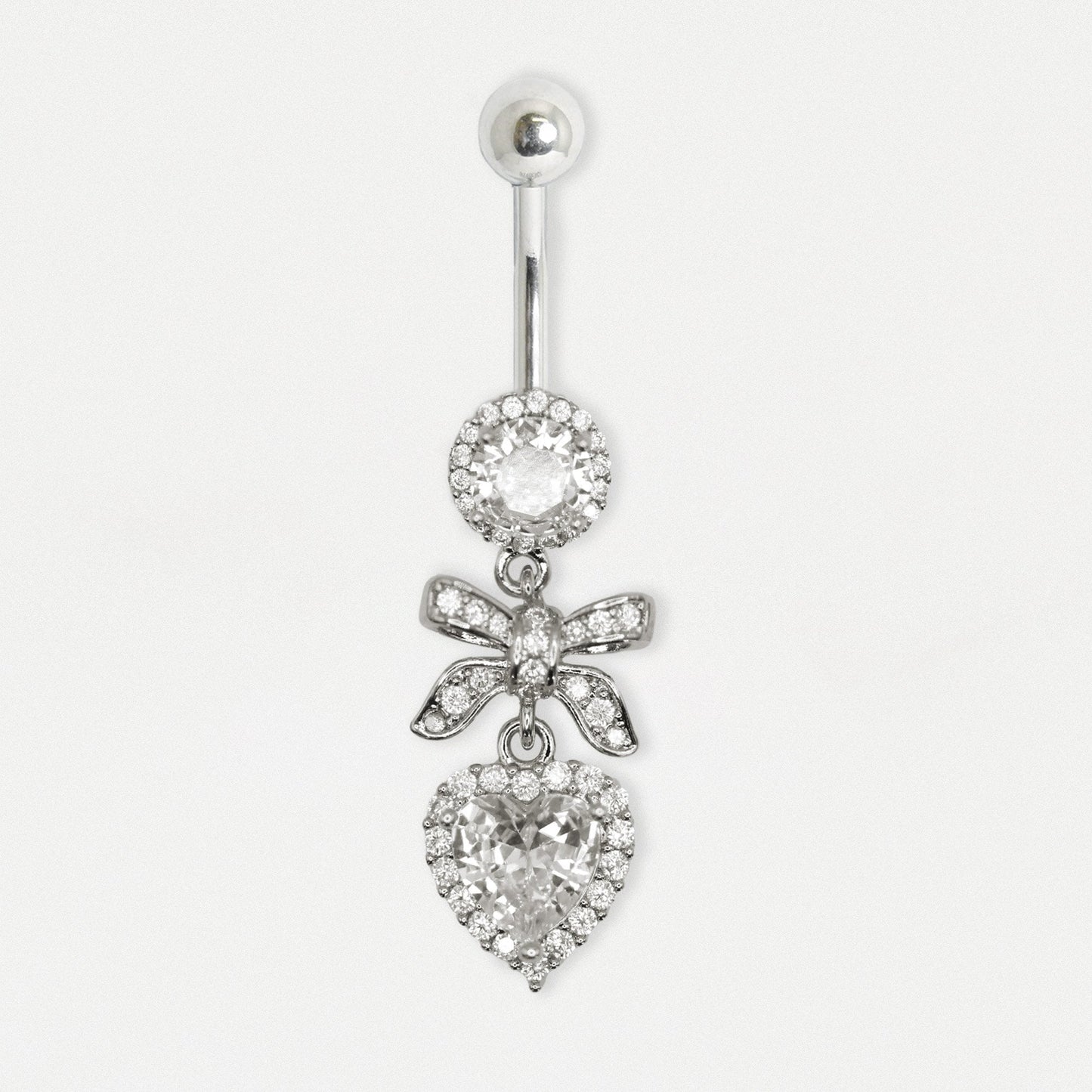 Steel Heartfelt Bow Belly Bar