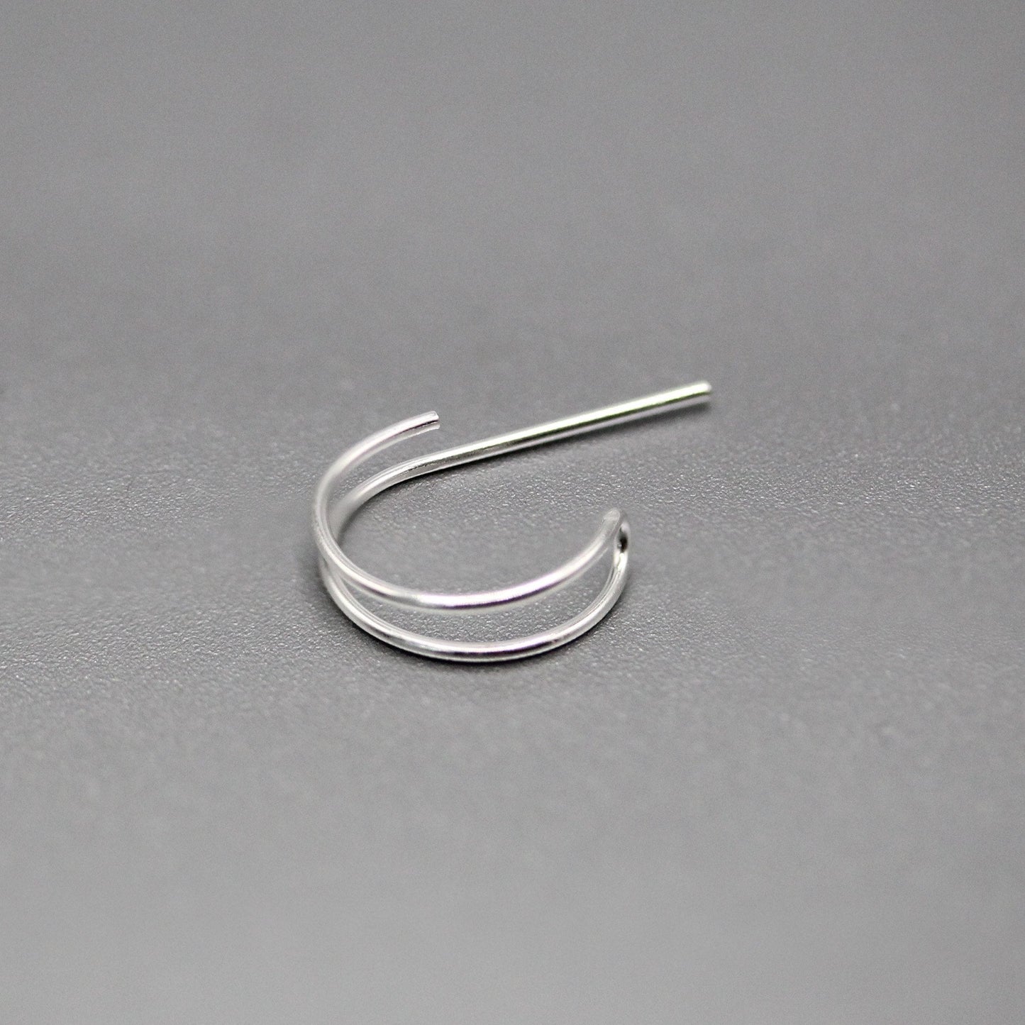 Silver Illusion Nose Ring - 10mm