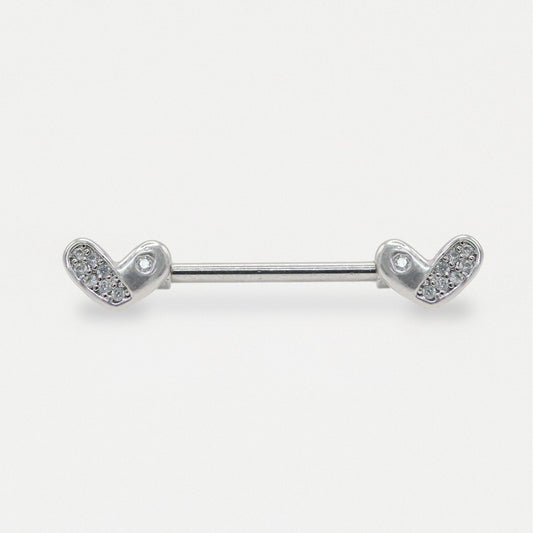 Steel Heartfelt Harmony Nipple Bar