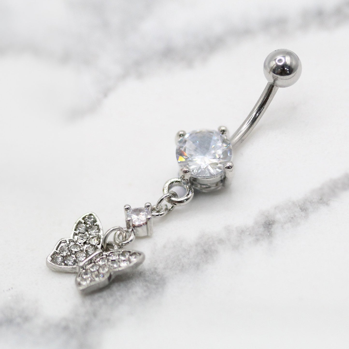 Steel Butterfly Bliss Belly Bar
