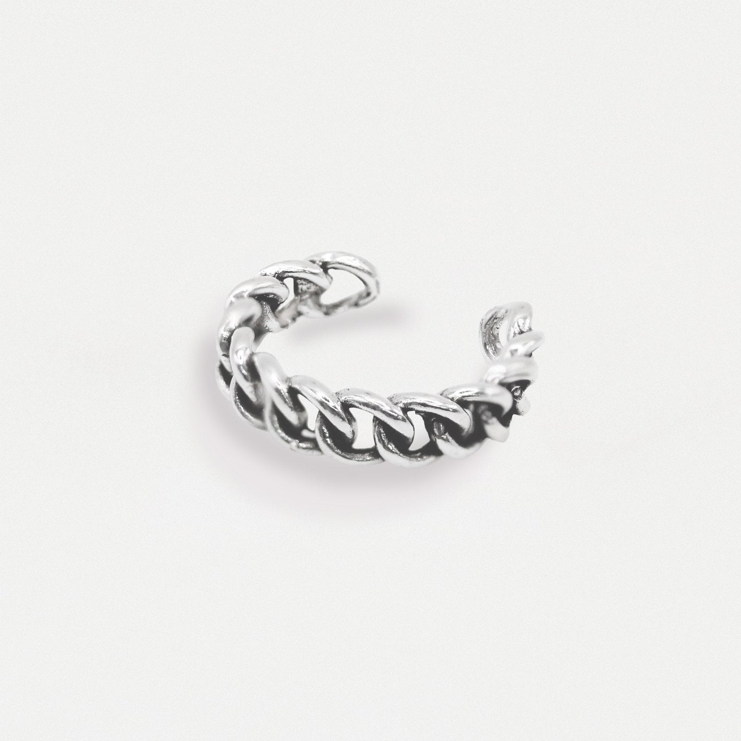 Silver Chain Link Ear Cuff