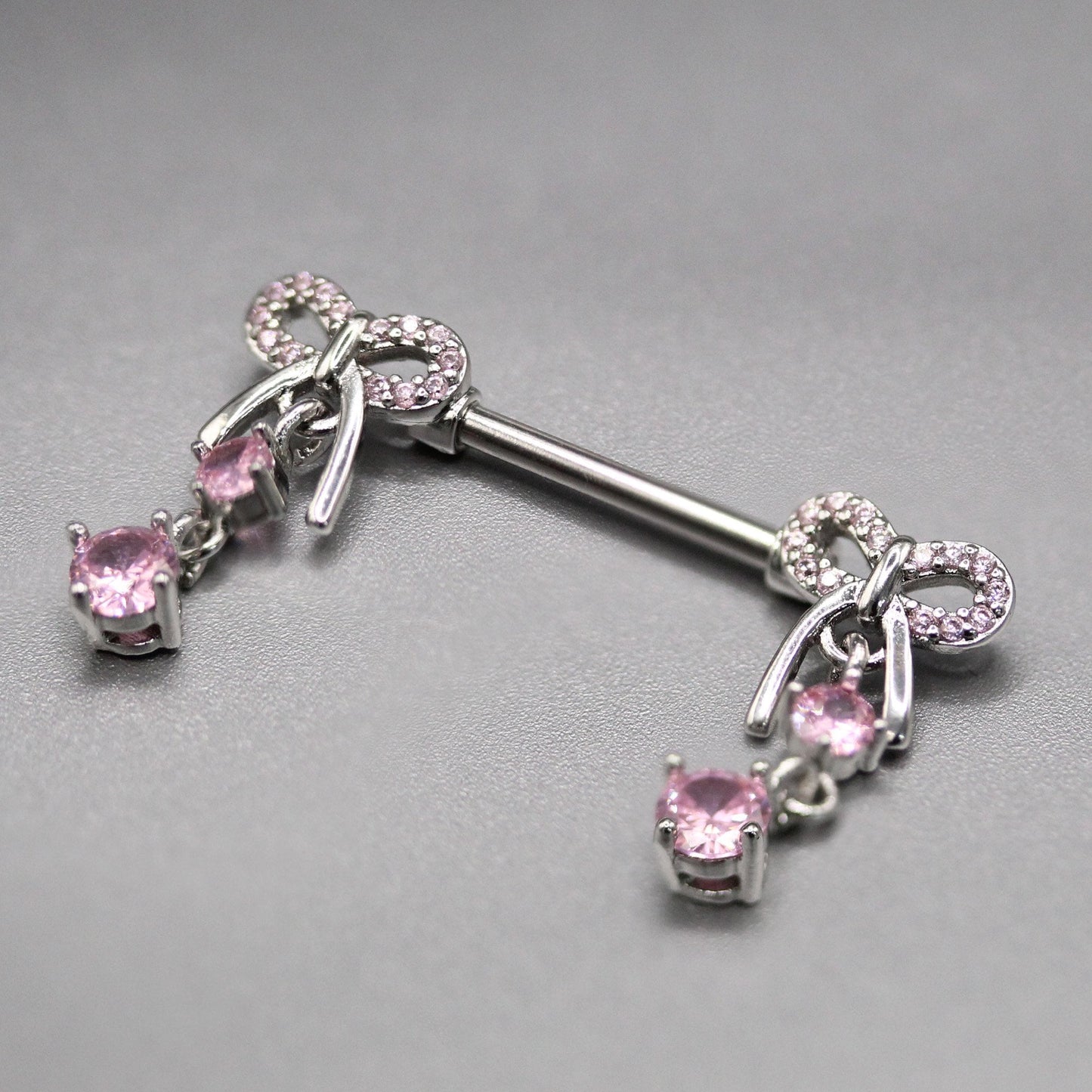 Steel Love Knot Nipple Bar