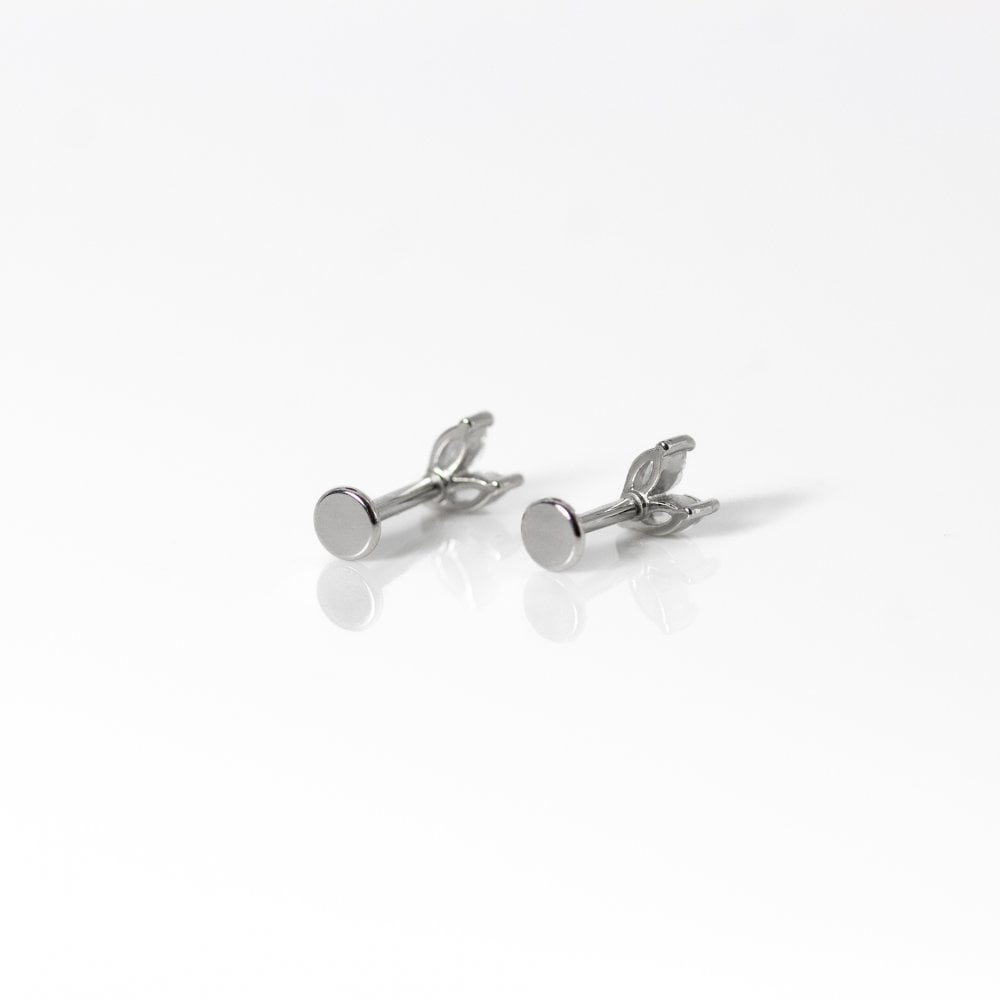 Steel Crystal Marquise Petal Cluster Labret