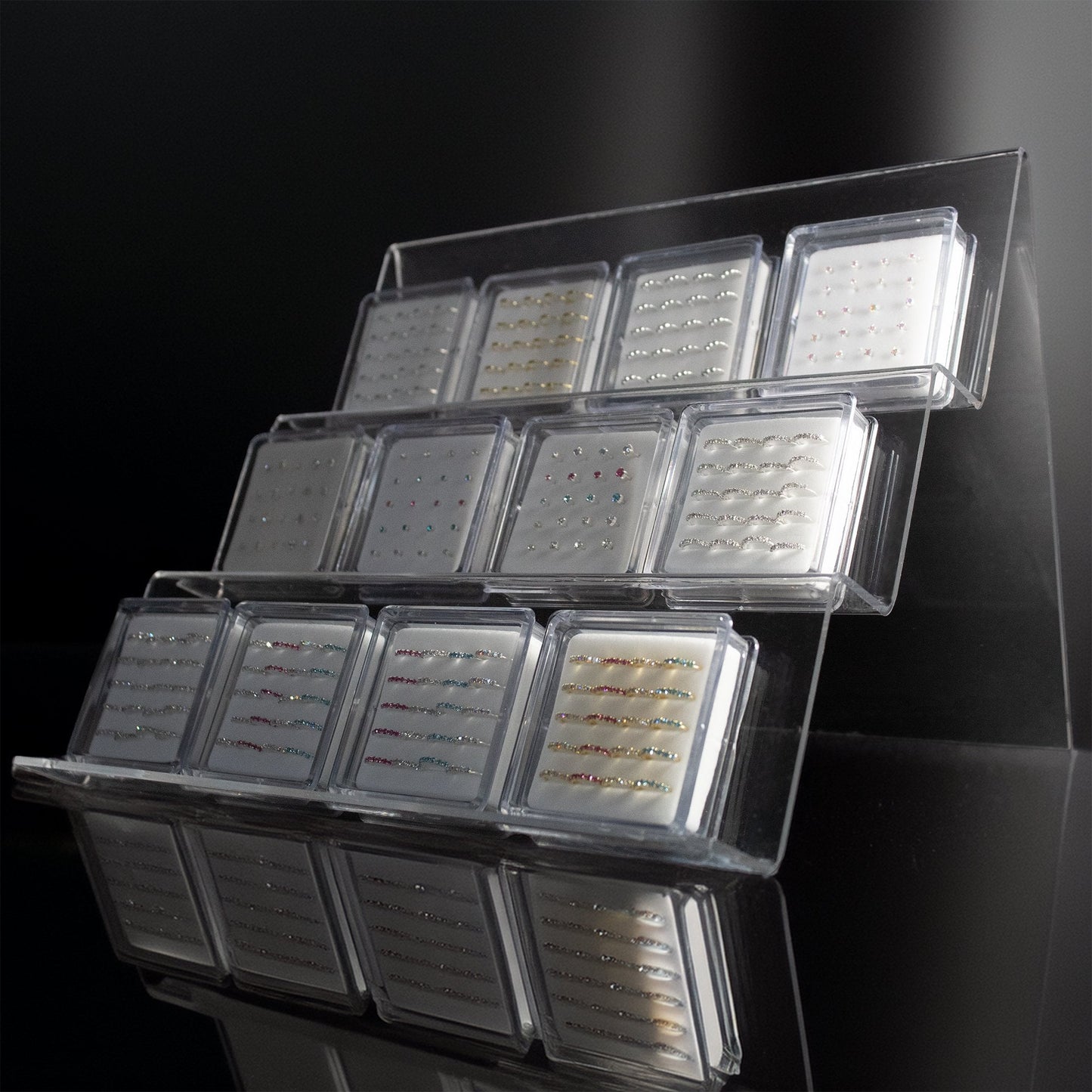 Display for Boxed Nose Jewellery