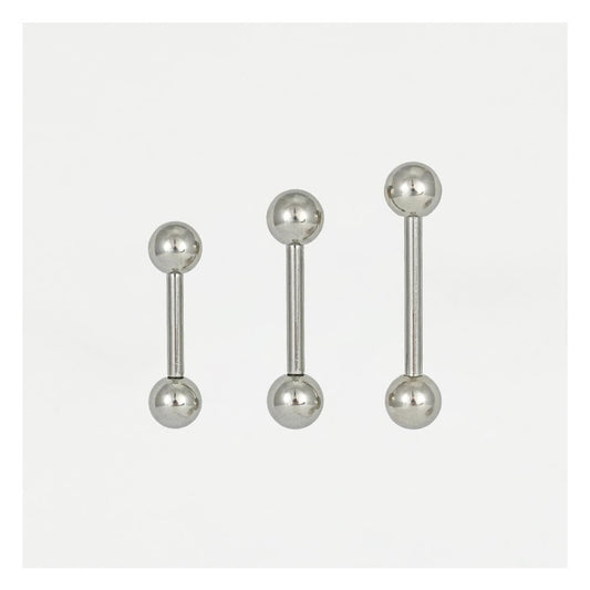 Titanium Straight Barbell - 1.2mm & 1.6mm
