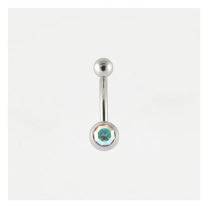 Steel Jewelled Micro Belly Bar