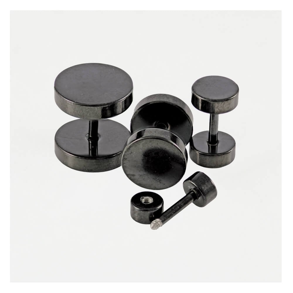 Black Fake Plug - 10mm