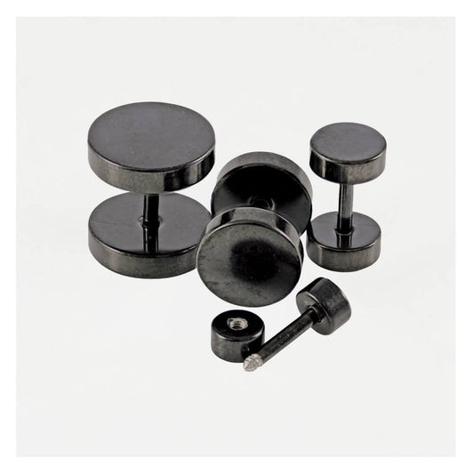 Black Fake Plug - 10mm