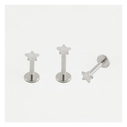 Steel Star Labret - 1.2mm - Internally Threaded