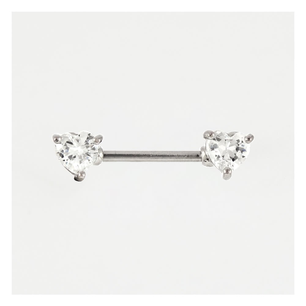 Steel Hearts Nipple Bar