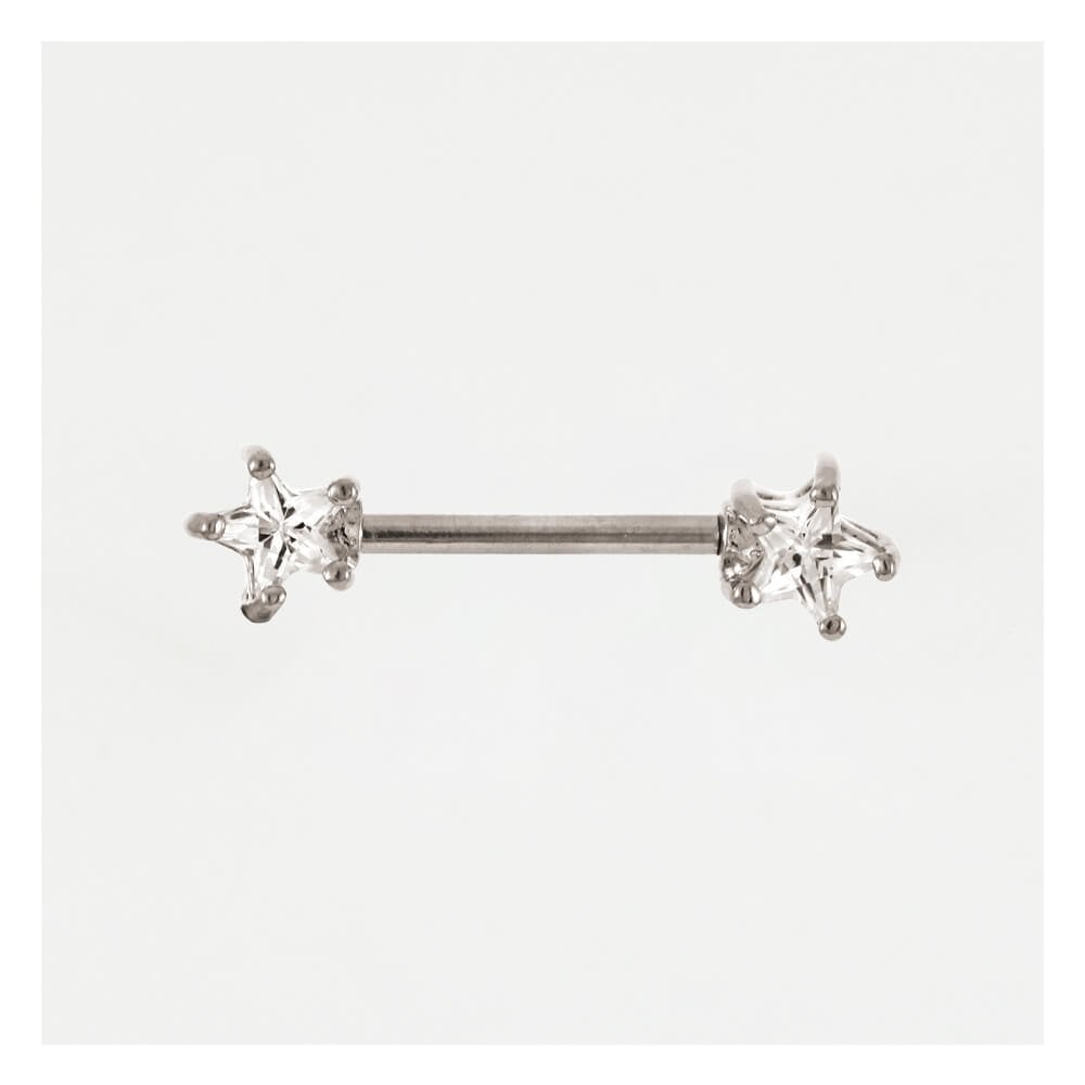 Steel Stars Nipple Bar