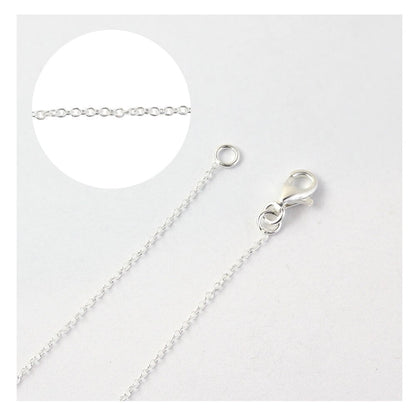 Silver Cable Chain 16"