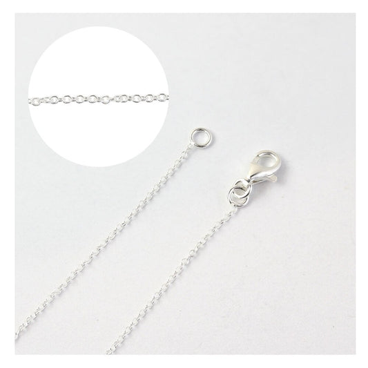 Silver Cable Chain 16"