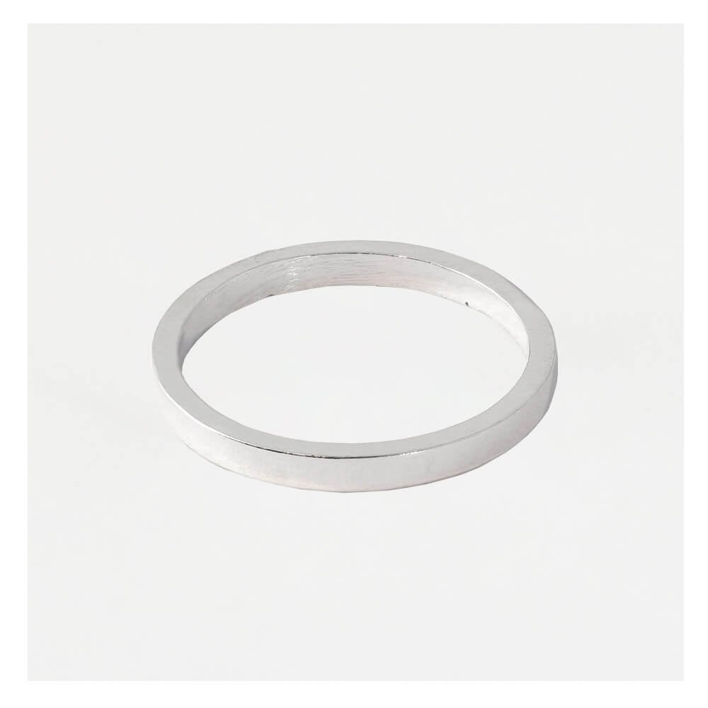 2mm Flat Court Ladies Ring
