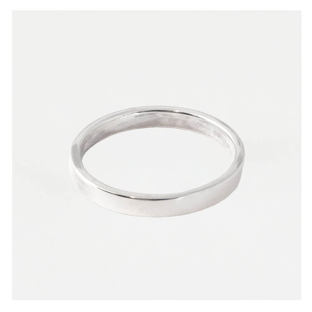 3mm Flat Court Mens Ring