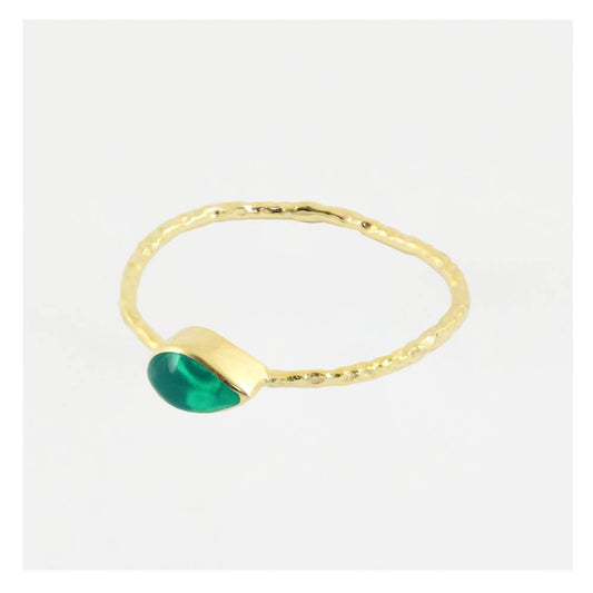 Gold Marquise Stone Ring