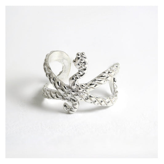 Silver Cleopatra's Snake Ear Wrap
