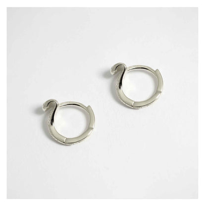 Silver Python Hoop - 8mm