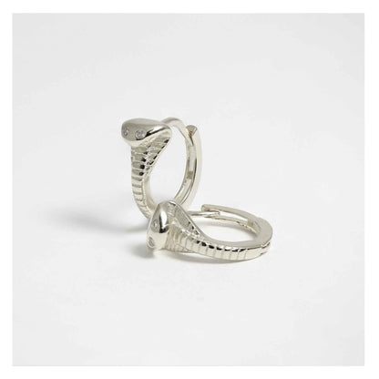Silver Python Hoop - 8mm