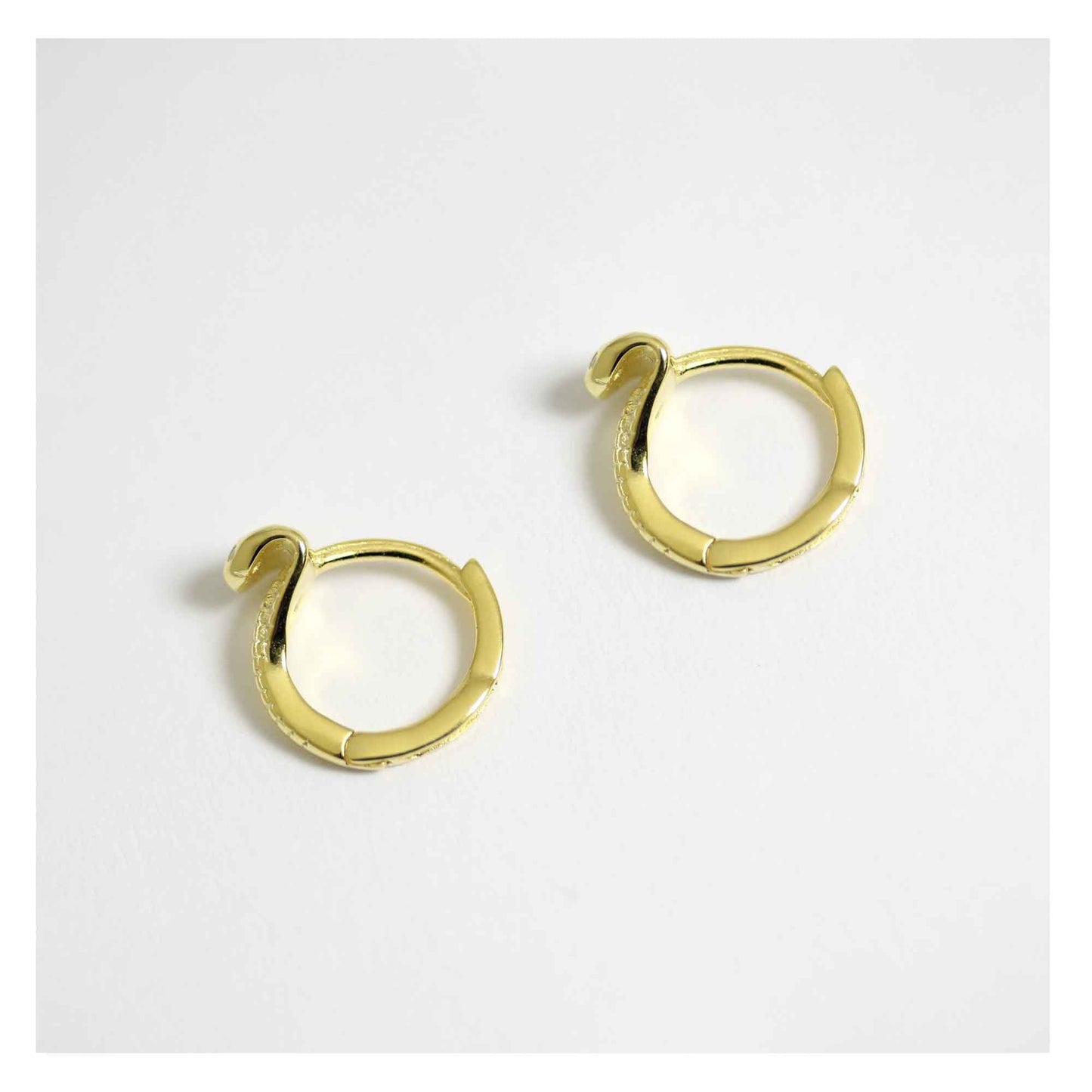 Silver Python Hoop - 8mm