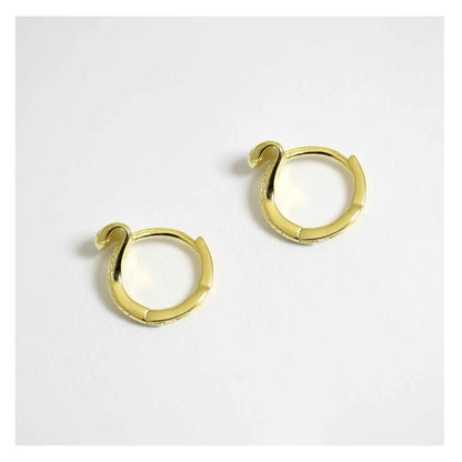 Silver Python Hoop - 8mm