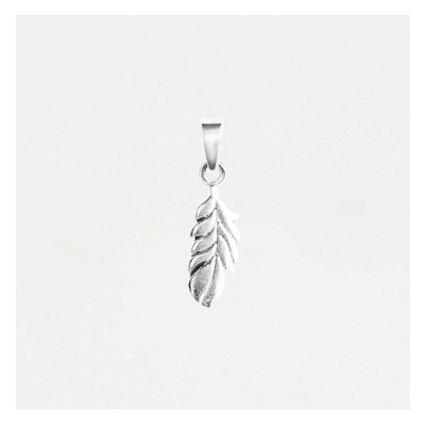 Silver Feather Pendant