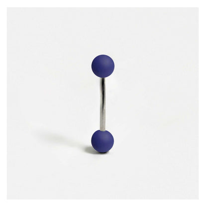 Steel Barbell with Matte Finish Acrylic Balls