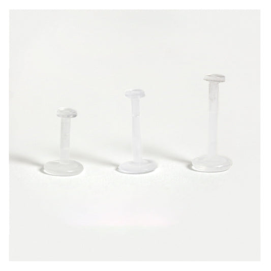 Push Top Labret Piercing Retainer - 1.2mm